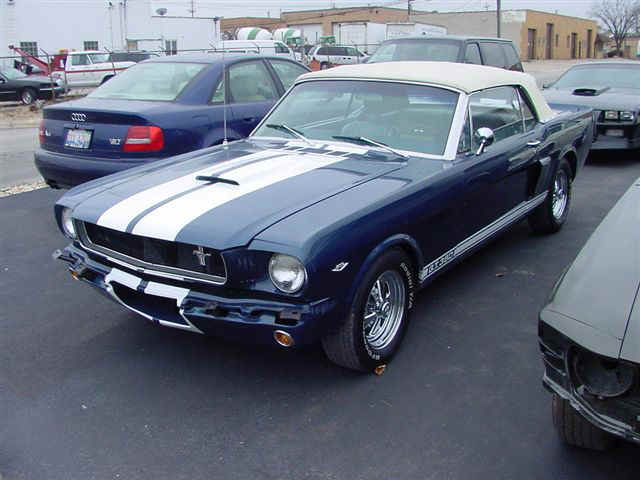 Blue 65 Mustang